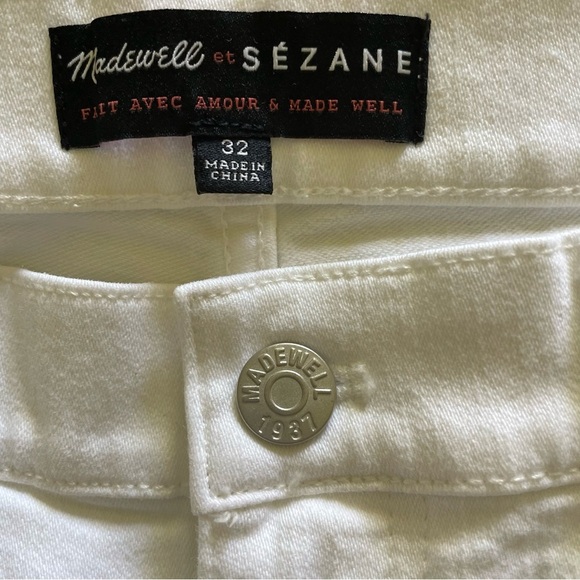 Madewell Sezane Stretch Zipper Ankle Jeans size 32 NWOT - Picture 13 of 13